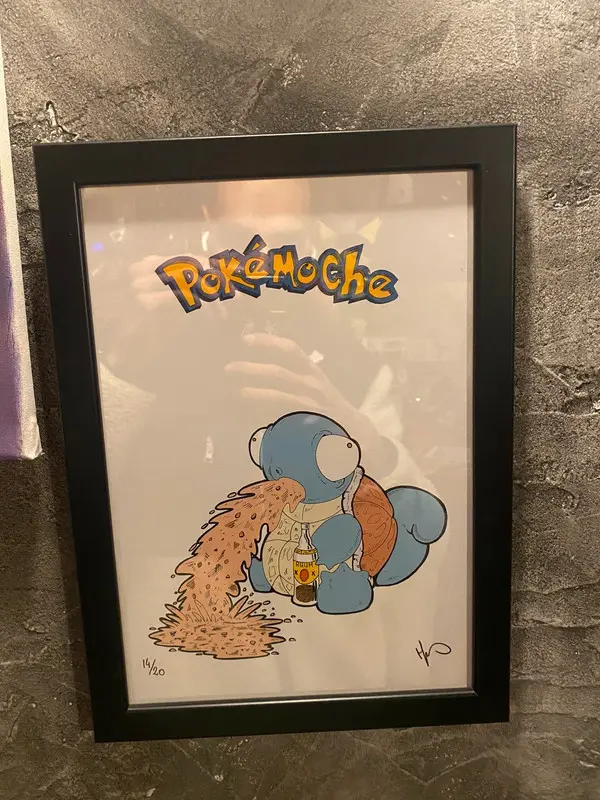 Tableau fan art pokemon carapuce 